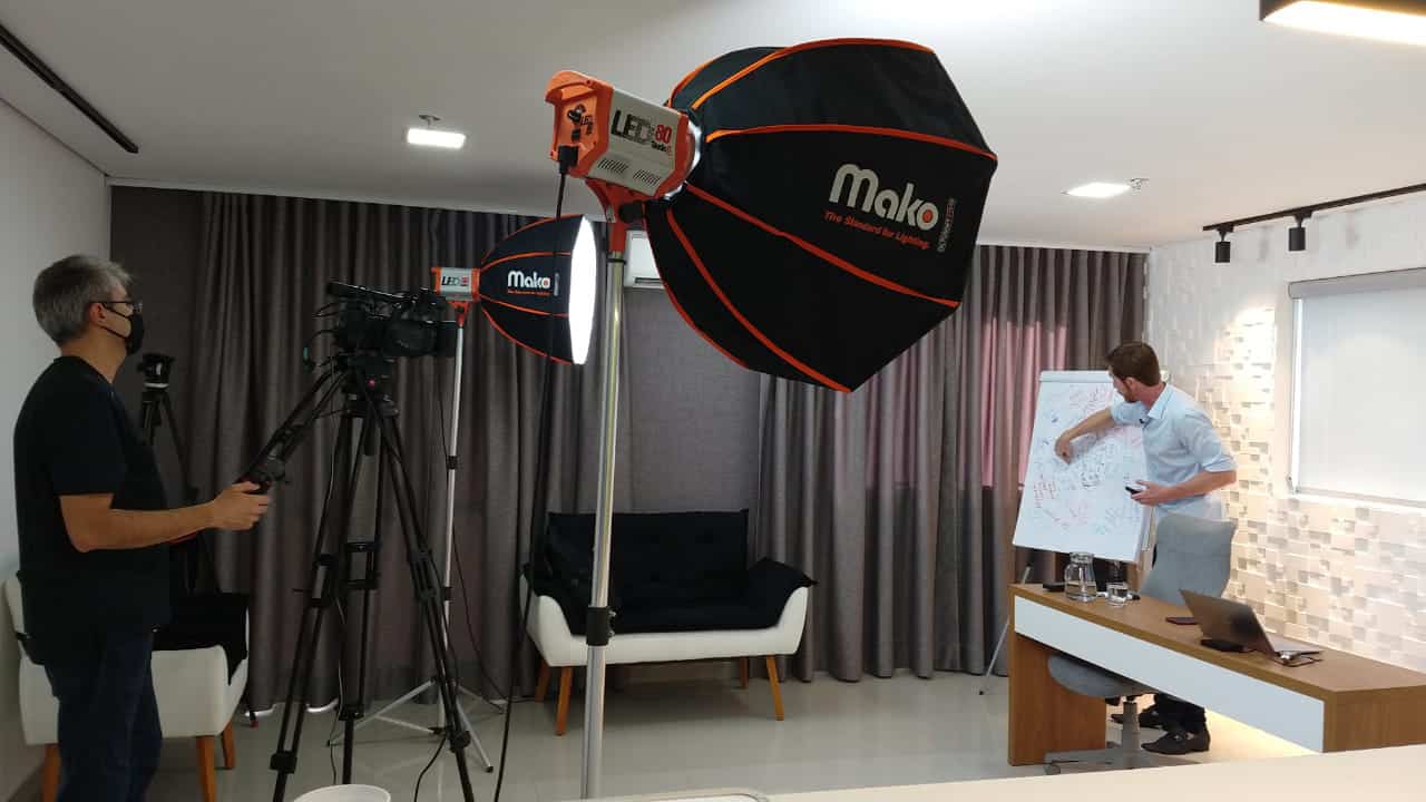 estúdio para transmissão ao vivo