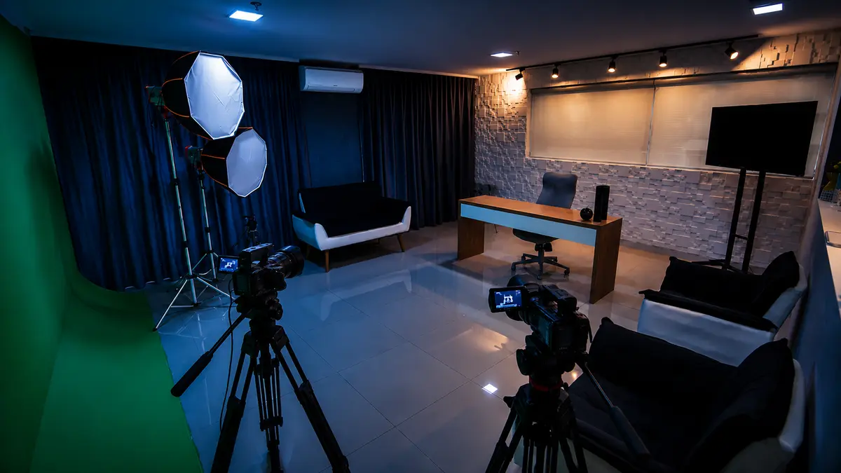 Estúdio audiovisual da YOUPRO.TV em São Paulo