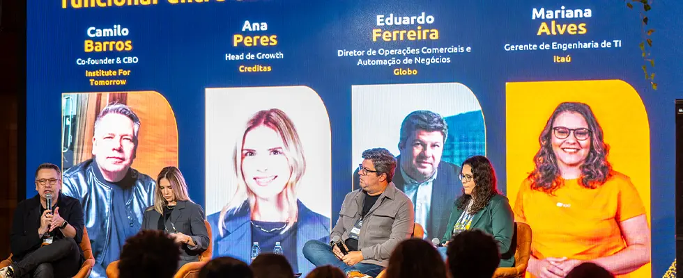 Painel com especialistas durante o Marketing Data Science 2026 da DP6